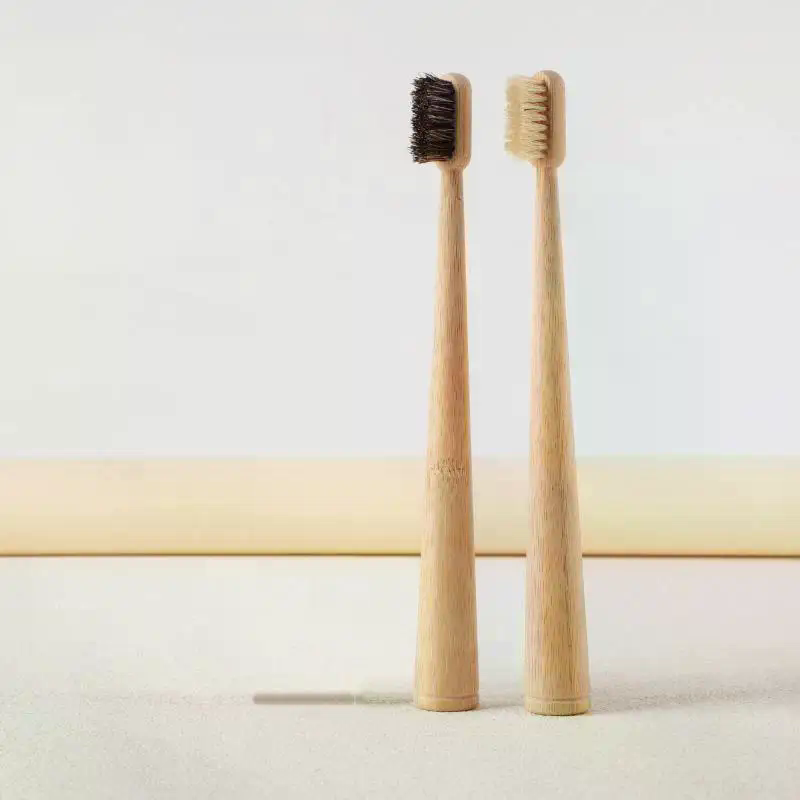 Bamboo Toothbrush - /ACR/1 Adet/4 Adet At Kılı Fırçalı