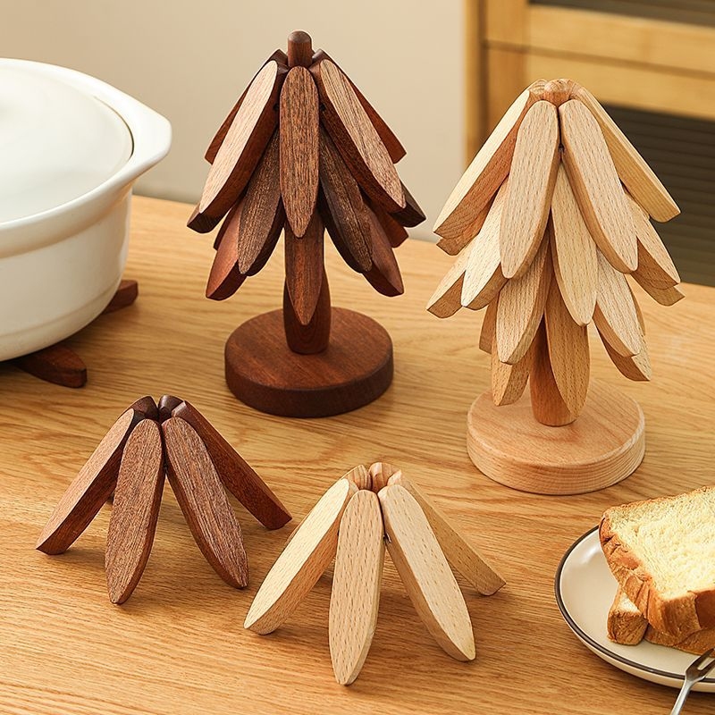 Bamboo Cutlery - Yaratıcı Bambu Ağaç Şeklinde Isıya Dayanıklı