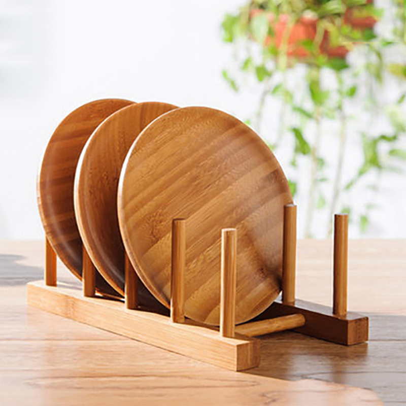 Bamboo Cutlery - Mutfak Damlalıklı Raf Bulaşık tencere kapağı