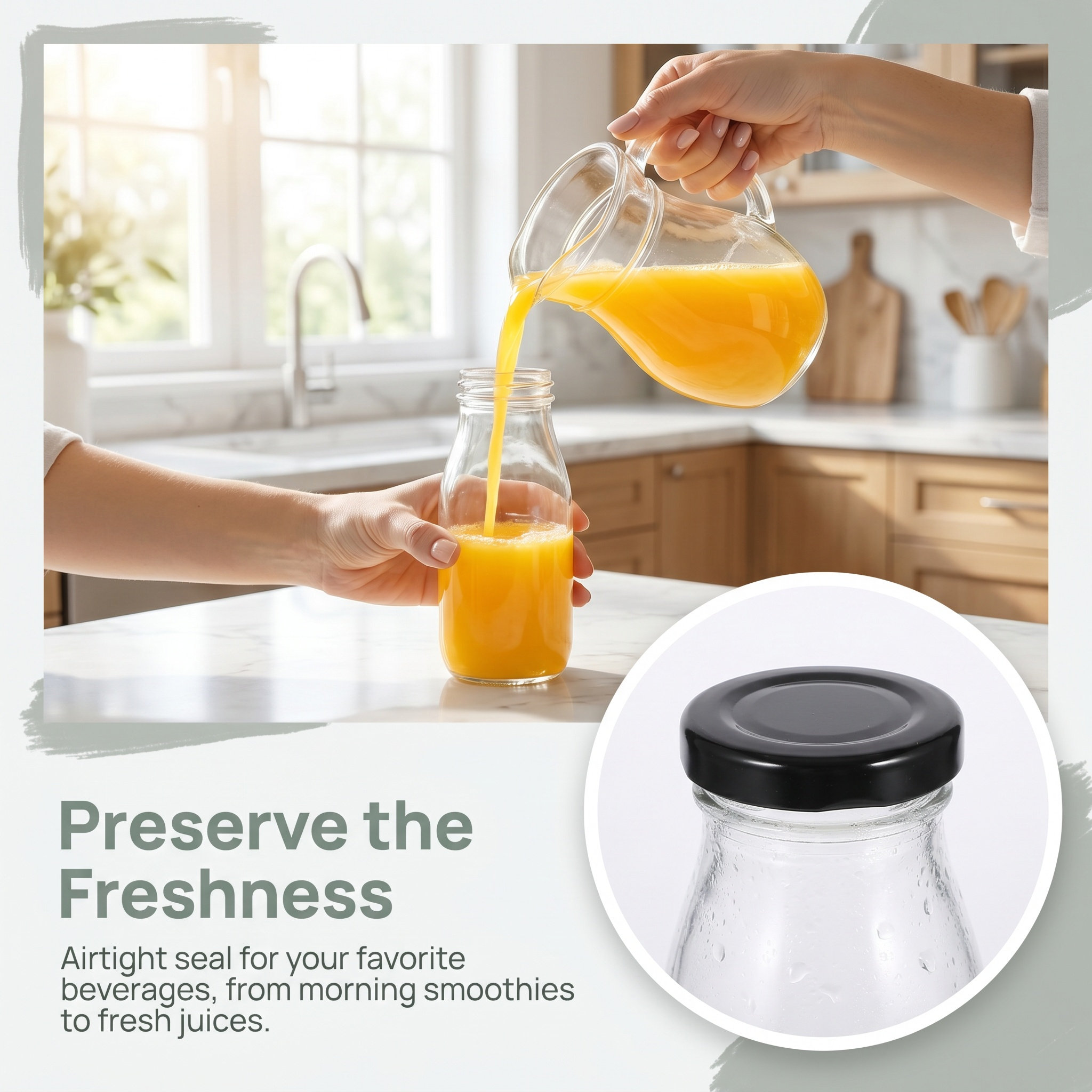 Reusable Bottle - 4 Adet Süt Şişesi, 250 ml