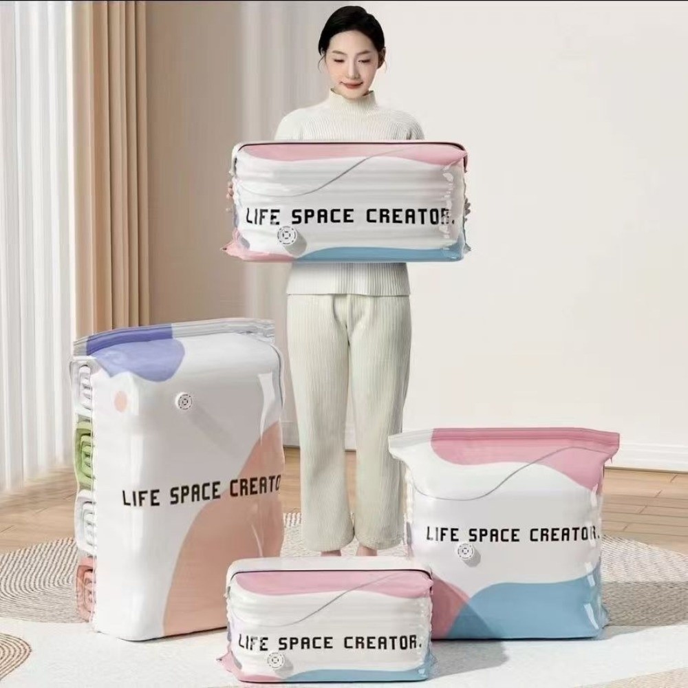 Reusable Bag - Basın ve Yapıştır Vakumlu Saklama Torbaları