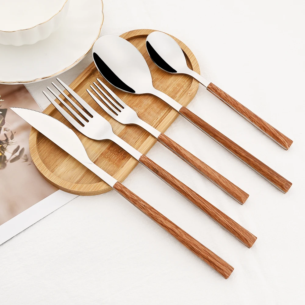 16/24/30 adet paslanmaz çelik  - Bamboo Cutlery incelemesi ve fiyatı