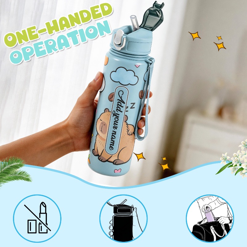 750 ml, İsim Yazılabilir, Sevi - Reusable Straw incelemesi ve fiyatı