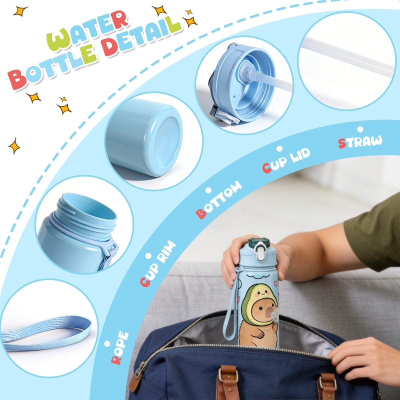 750 ml, İsim Yazılabilir, Sevi - Reusable Straw incelemesi ve fiyatı
