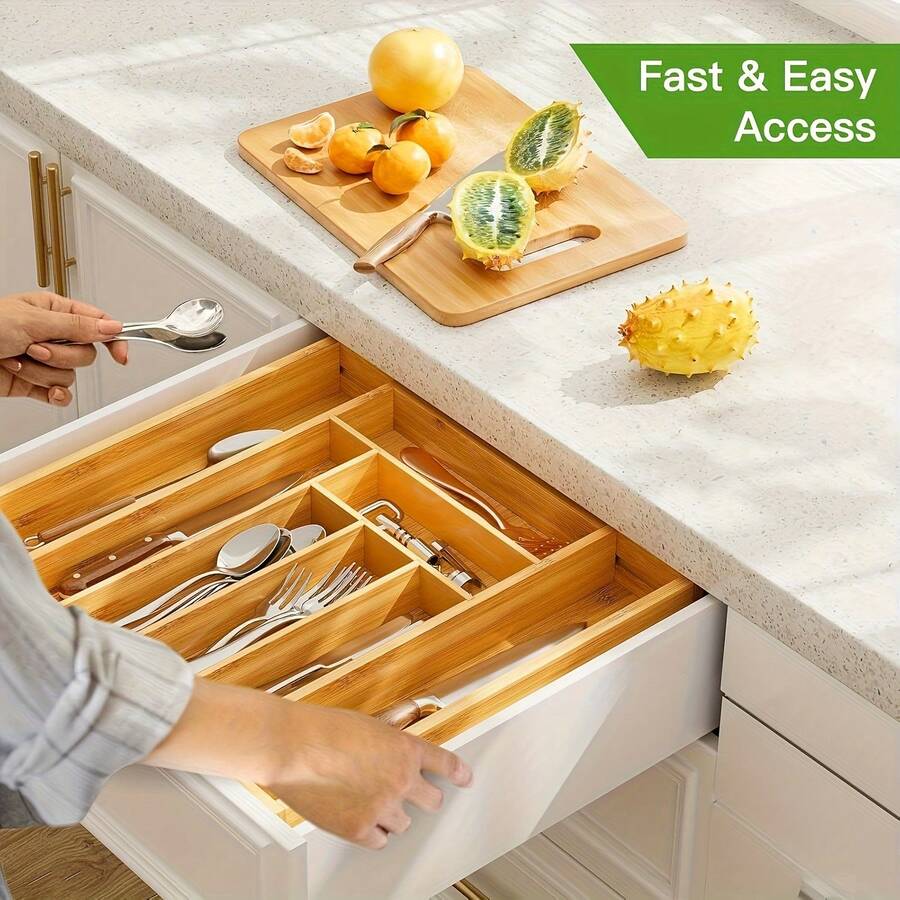 Bambu Çekmece Düzenleyici, Gen - Bamboo Cutlery incelemesi ve fiyatı